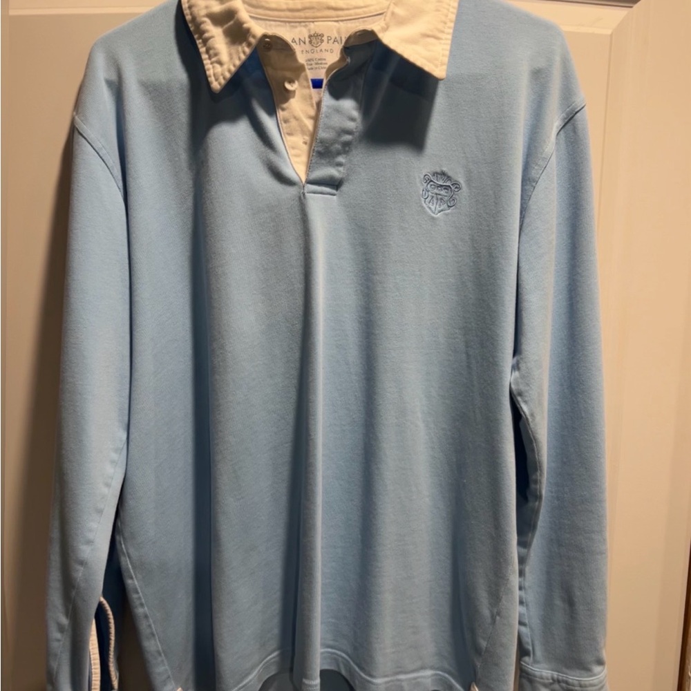 Alan Paine Men's Sky Blue Rugby Shirt